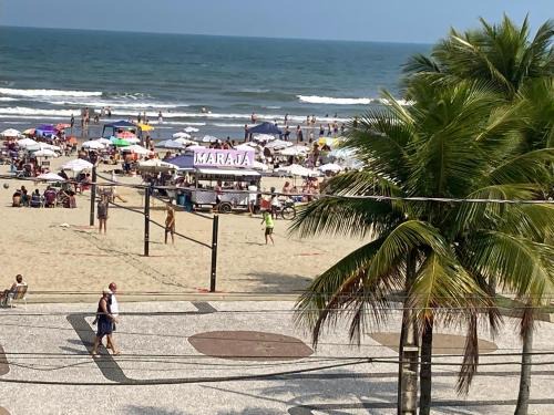 Boqueirao Apartamento | Aconchegante studio frente mar com vista CANTO DO FORTE
