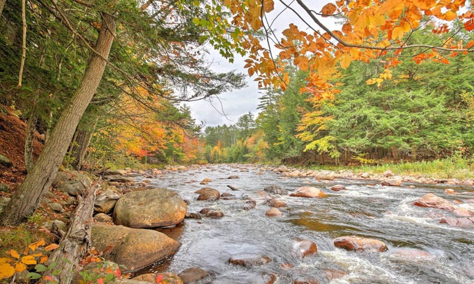 Glenfield Cabina | Adirondack Cabin Riverfront Log