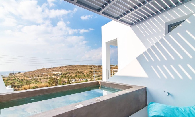 Agios Fokas Casa | Villa de colores egeos en tinos