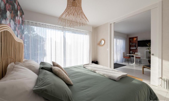 Fouesnant Apartamento | Agapè, élégant T2, 4 étoiles, plage et GR34 3km, centre ville 750m