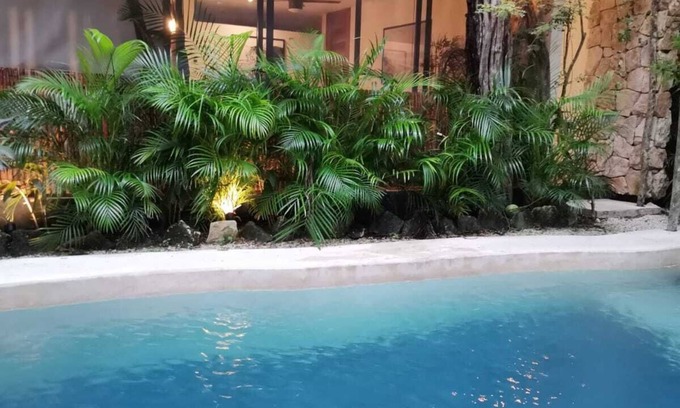 Chemuyil Apartamento | Agua & Selva Luxury loft in the mayan Jungle