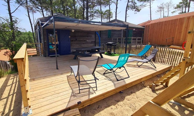 Mimizan-Plage Chalet De Esquí | Air-conditioned chalet at the foot of the dunes
