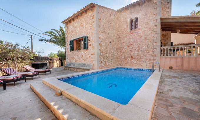 Cala Llombards Casa | Casa de vacaciones "Es Cantó" con aire acondicionado, piscina, Wi-Fi y terraza
