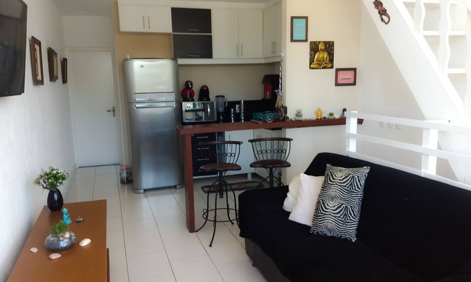 Porto Belo Casa | Casa con aire acondicionado, cerca de la playa de Geribá, 2 qts, terraza abierta!