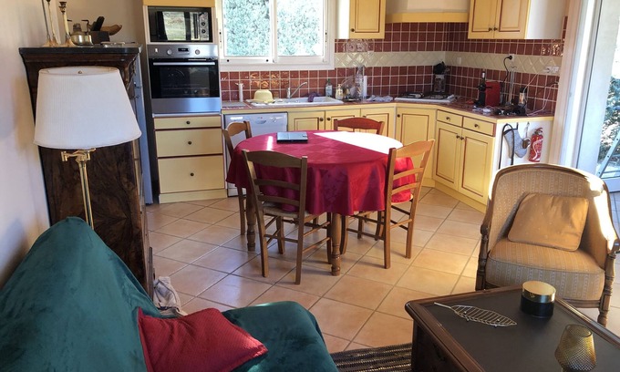 Mormoiron Cabaña | Air-conditioned house at the foot of Mont Ventoux in the vineyards