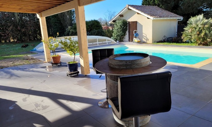 Vensac Villa | air-conditioned house with indoor pool 5 minutes from the ocean