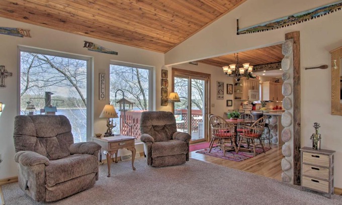 Montello Casa | Airy Cottage with Dock and Views on Buffalo Lake!