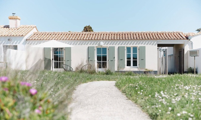 Ile-d'Aix Casa | Casa-Villa-Baño con ducha-Vista al Jardín
