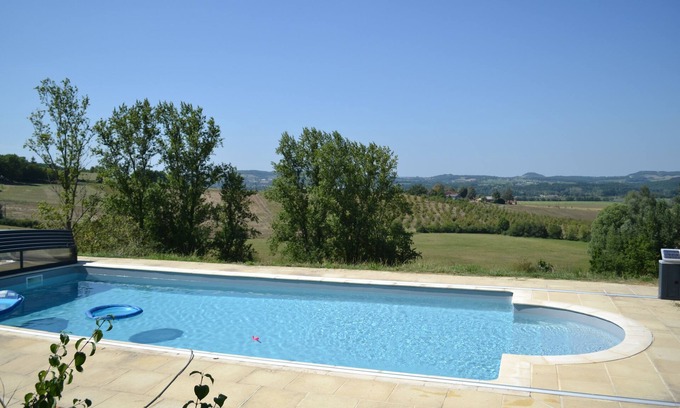 Penne-d'Agenais Casa | Al Bioule - Maison climatisée avec piscine