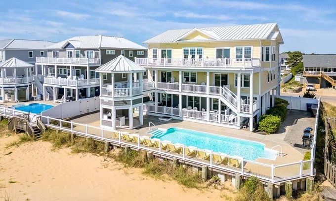 Sandbridge Casa | All Inn | Oceanfront | Private Pool and Hot Tub