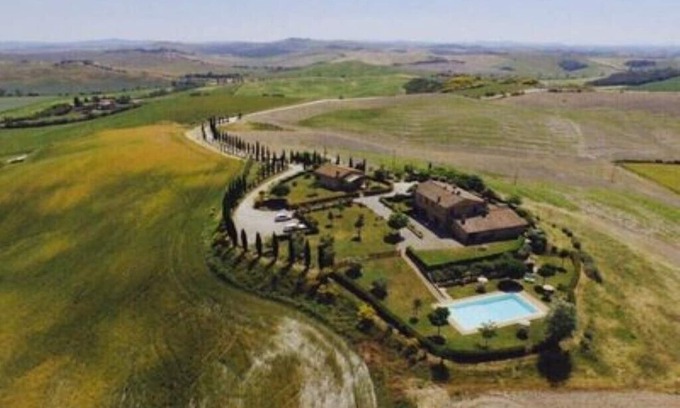 Ponte di Gabbiano Otro | Apartamento Alloro en casa de campo con piscina en Crete Senesi