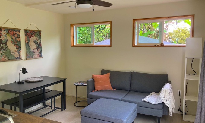 Kehena Apartamento | Aloha Bungalow, Garden Level 1 Bedroom, walking distance to Kehena Beach.