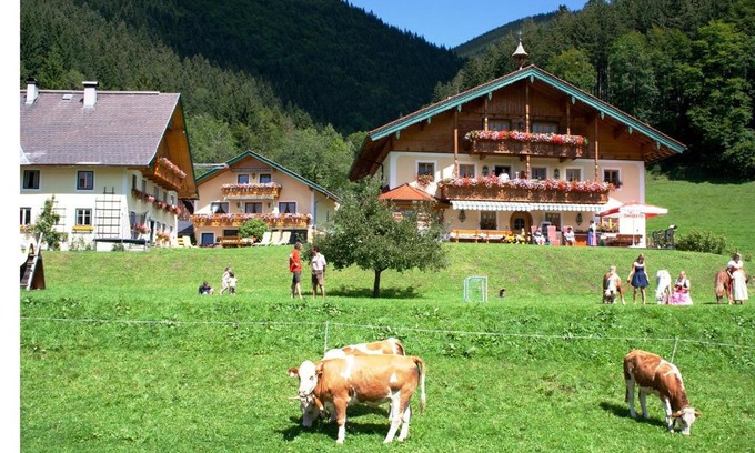 Faistenau Apartamento | Am Ferienbauernhof Schmiedbauer com Salzkammergut