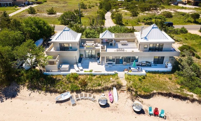 Napeague Casa | Casa Amagansett en prístina playa privada