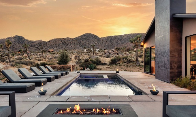 Joshua Tree Highlands Casa | Amaru Muru - Luxury Villa with Pool, Hot Tub, Yoga Room, Firepit and Epic Views!