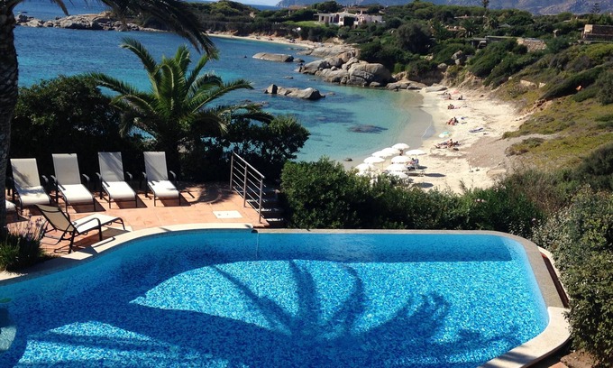 Cala Caterina Villa | Increíble Villa frente al mar desde arriba Bellas playa de arena y cristalinas aguas del mar