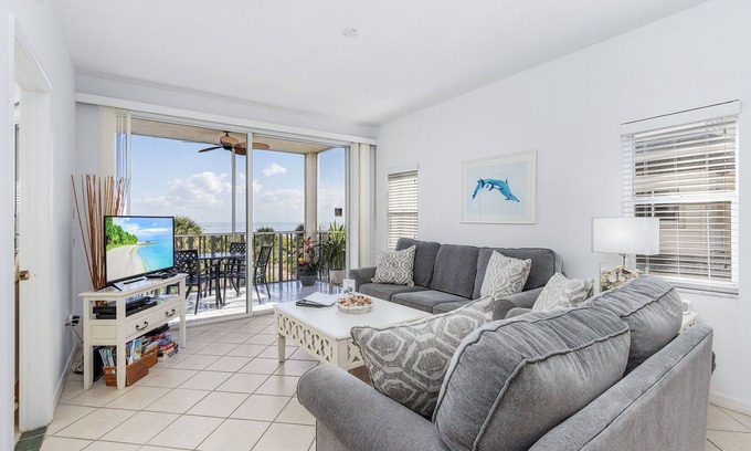Sanibel Condominio | Shell Island Beach Clb Vistas directas de GULFFRONT, BICICLETAS GRATIS!
