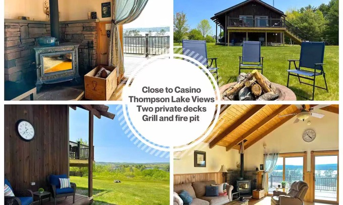 Oxford Cabina | Amazing Lake View~Wood Stove~Deck~Outdoor Shower