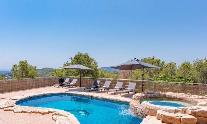 Olivella Villa | Vistas increíbles - Villa Alizee con piscina privada y A/c
