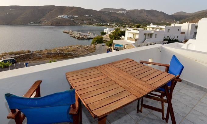 Aegiali Apartamento | Amorgos Sunset, estudio con vista al mar junto a la playa