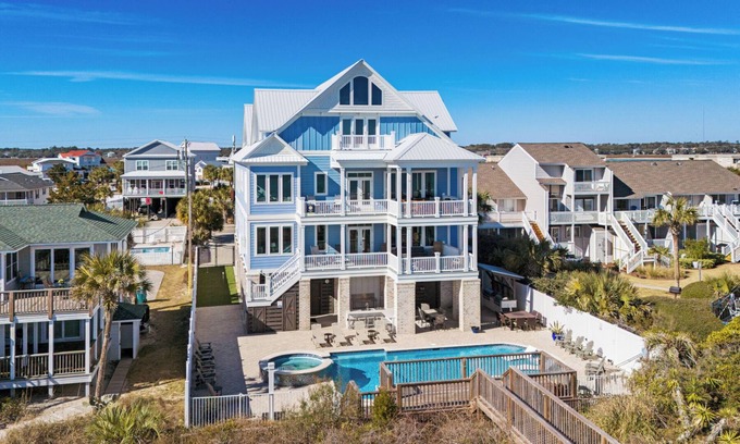 Murrells Inlet Casa | Anchor of the Soul: Luxury Oceanfront w/ Private Pool and Spectacular Views