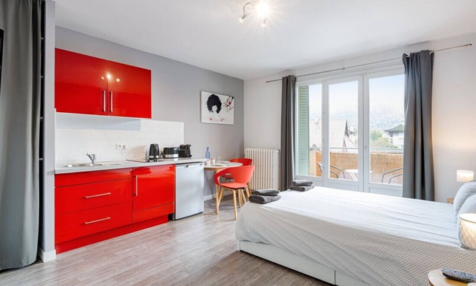 Cran-Gevrier Apartamento | Annecy Studio + balcony close to old town