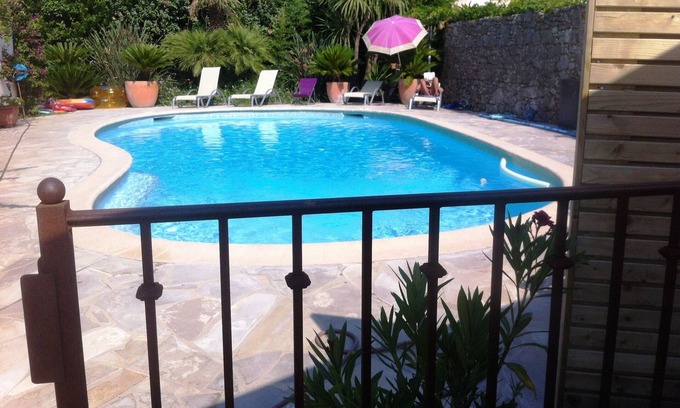 Plaine de la Brague Casa | Antibes: casita con terraza y piscina, cerca de playas