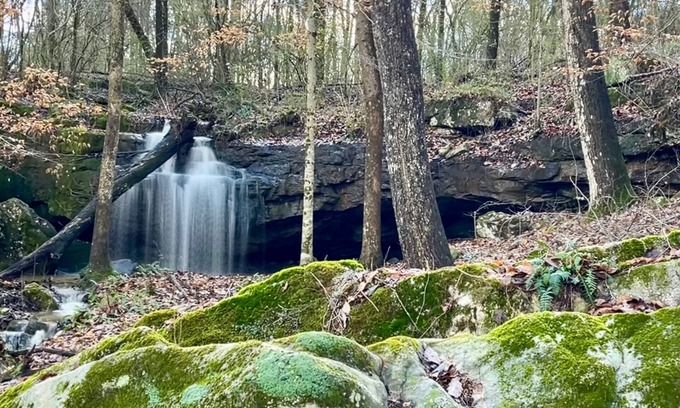 Groveoak Cabina | Antique log cabin with waterfall and 360 degree views of beauty!