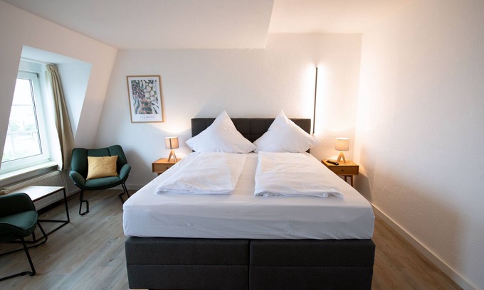 Barth Apartamento | AP 6 Zimmer mit Kingsize-bett und Seeblick