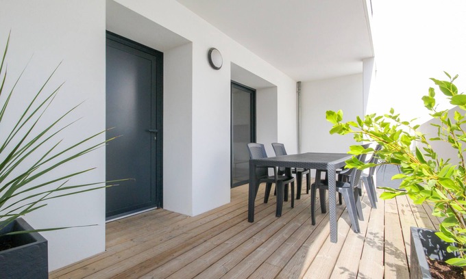 Saint-Gilles-Croix-de-Vie Apartamento | Apartamento-Apartamento-Baño con ducha-Terraza