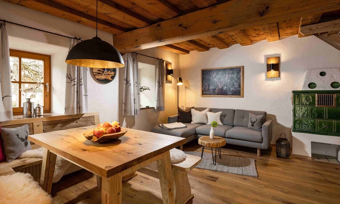 Konigssee Apartamento | Apart-chalet Watzmann, 1-2 Personen, 65 qm, Maisonette, Balkon und Terrasse