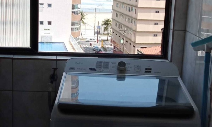 Praia Grande Apartamento | Apartamento Pé na Areia Vista Mar em Praia Grande