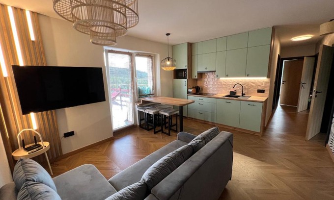 Karpacz Apartamento | Apartament Partykularz z tarasem i widokiem na Śnieżkę