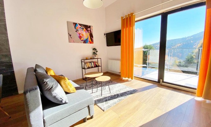 Meszna Apartamento | APARTAMENT SKANDYNAWSKI 2-poziomowy SAUNA JACUZZI