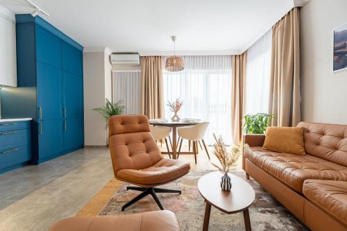 Kudowa Zdroj Apartamento | Apartament Szafirowy 40 - z dużym tarasem