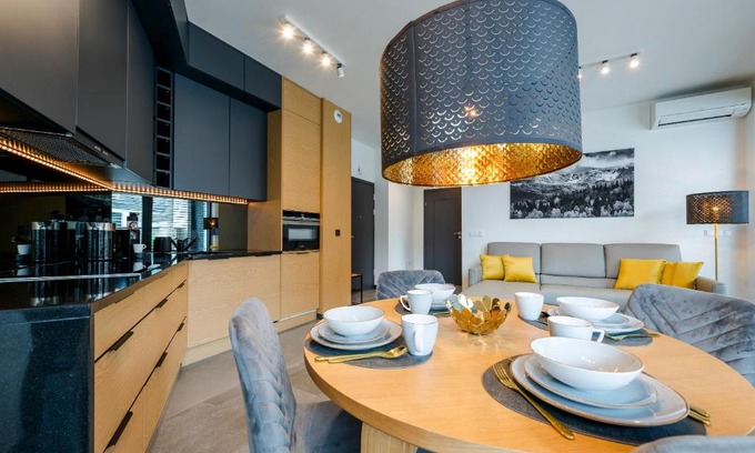Cieplice Apartamento | Apartament Yellow Star z widokiem