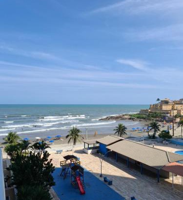 Praia dos Sonhos Apartamento | Apartamento, ampla sacada com vista para o mar!