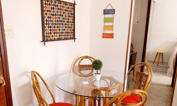 Sao Vicente Apartamento | Apartamento 1 Quadra Praia Itararé C/wi-fi