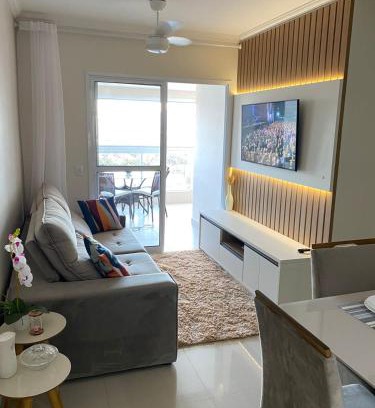 Vila Clais Apartamento | Apartamento em Bertioga com varanda gourmet