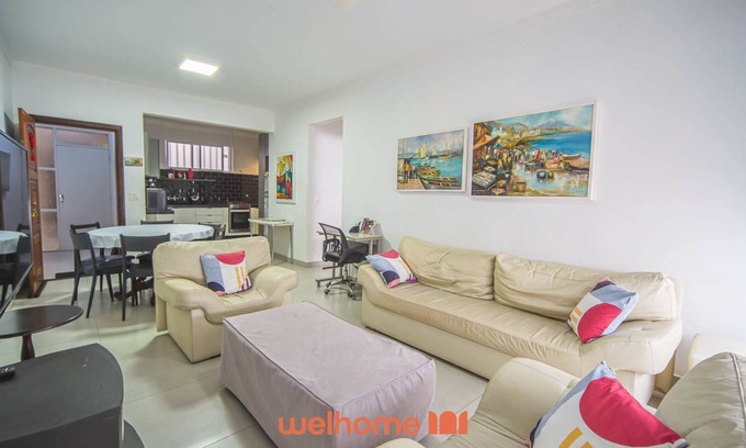 Santos Apartamento | Apartamento em Santos a 50m da Praia do Gonzaga