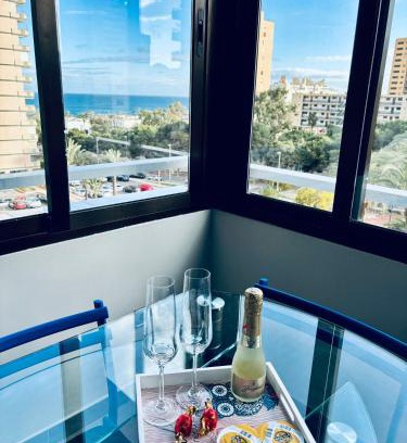 Aguadulce Apartamento | Apartamento en Aguadulce Playa con vistas al mar y piscina