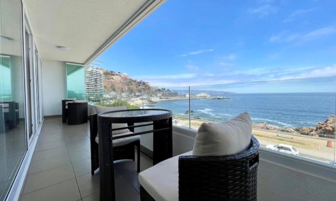 Santiago Apartamento | Apartamento en Playa Reñaca Villa del Mar Chile con vista al mar