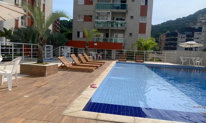 Vila Julia Apartamento | Apartamento Guarujá Lazer completo Villa Di Fiori 600mts da praia