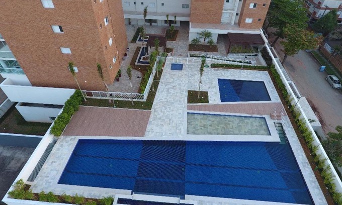 Parque Enseada Apartamento | Apartamento Guaruja Enseada Mobiliado Varanda gourmet e lazer completo