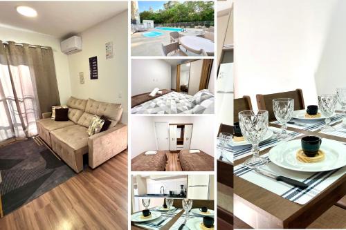 Vila Industrial Apartamento | Apartamento Inteiro - 2 Quartos com AC - Wifi 1000mb - Piscina - 1 Vaga de Garagem - Elevador - Sacada Gourmet - Indicado para Grupos, Hospedes a Trabalho, Família e Pets