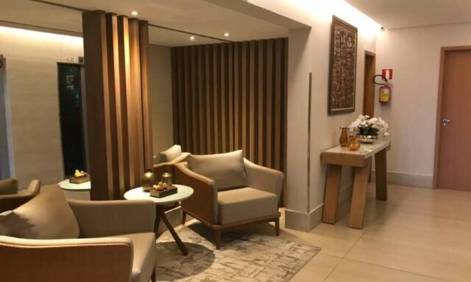Setor Pedro Ludovico Apartamento | Apartamento Mobiliado Crystal Place 4 Pessoas