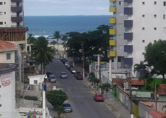 Mirim Apartamento | Apartamento novo vista do mar 64m2 2 dorms Wi-fi estacionamento grátis Praia Grande Mirim