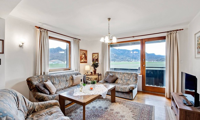 Grassau Apartamento | Apartamento 1 con vistas a la montaña, Wi-Fi y balcón