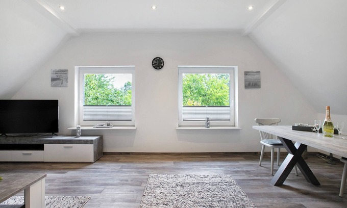 Schwesing Apartamento | Apartamento '2 - Engelsburg' con jardín compartido y Wi-Fi