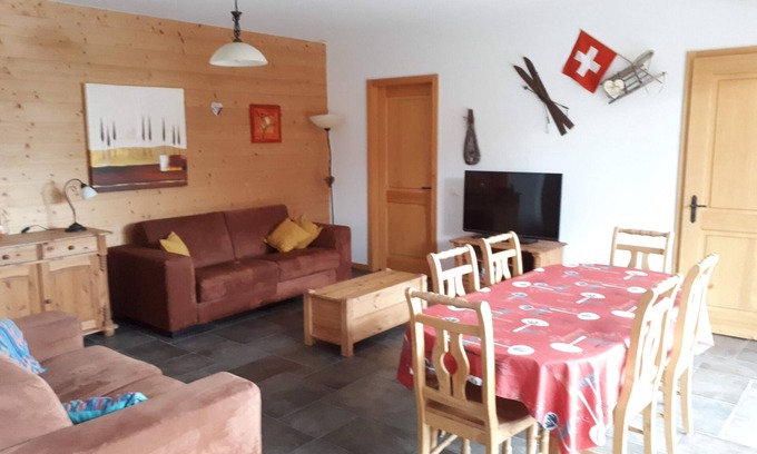 Val d'Illiez Apartamento | Apartamento de 4 a 6 personas Les Crosets con estacionamiento #